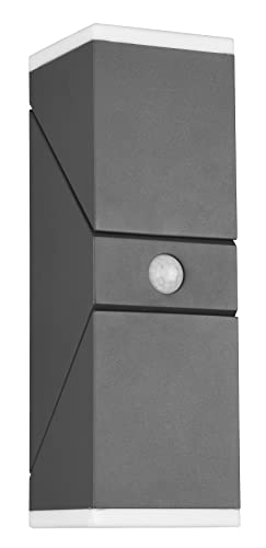 Trio Leuchten LED Außen Wandleuchte Avon 270669242, Aluminium Druckguss Anthrazit, Acryl, inkl. 2x 7 Watt LED, Bewegungssensor mit Orientierungslicht im Sale